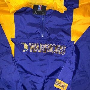 NBA Warriors Blue and Yellow Jacket